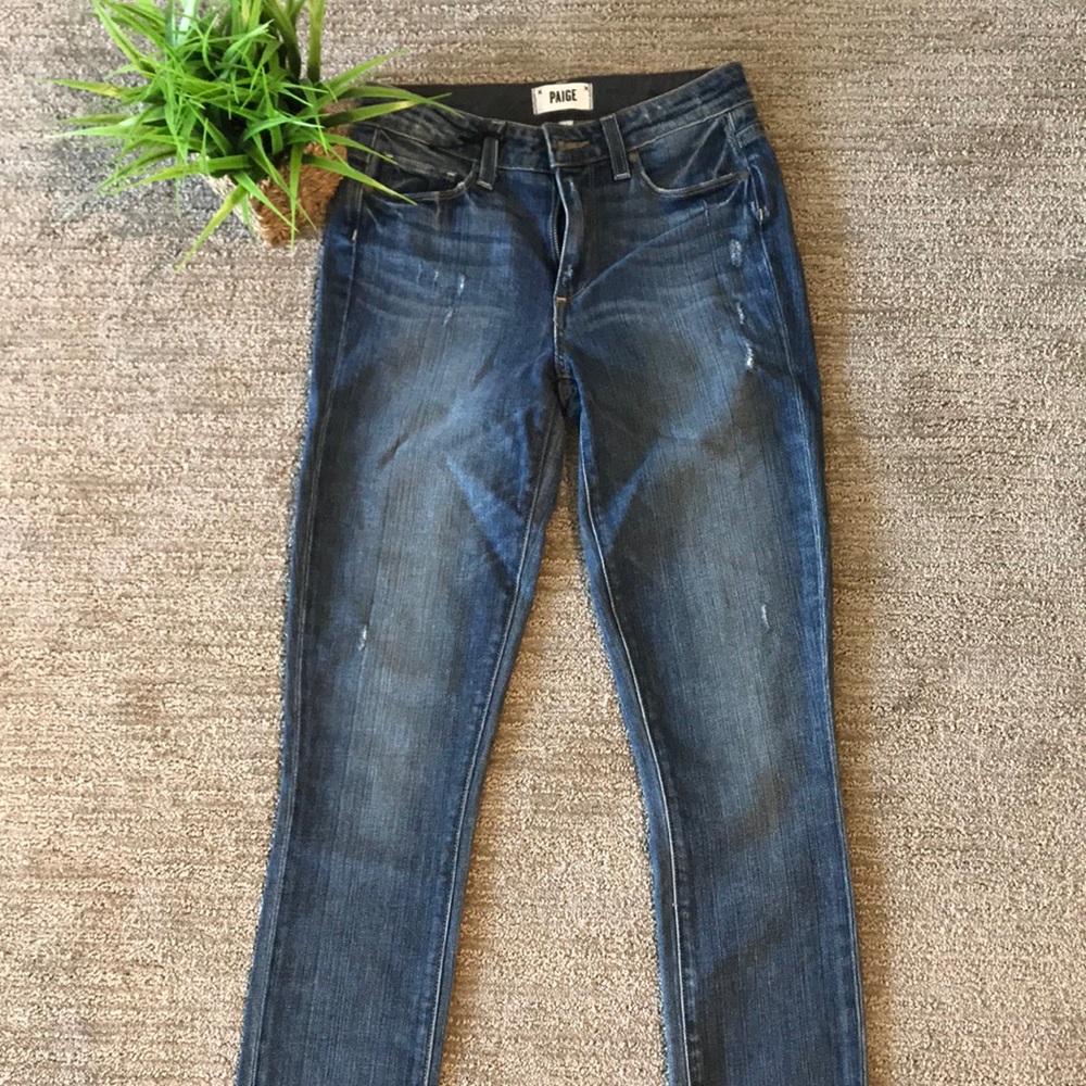 Paige hazyon ankle peg side split jean